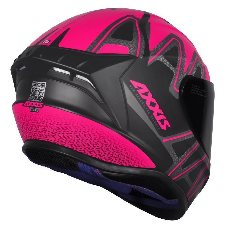 Capacete Moto Axxis Feminino Draken Dekers Gloss 56 Rosa